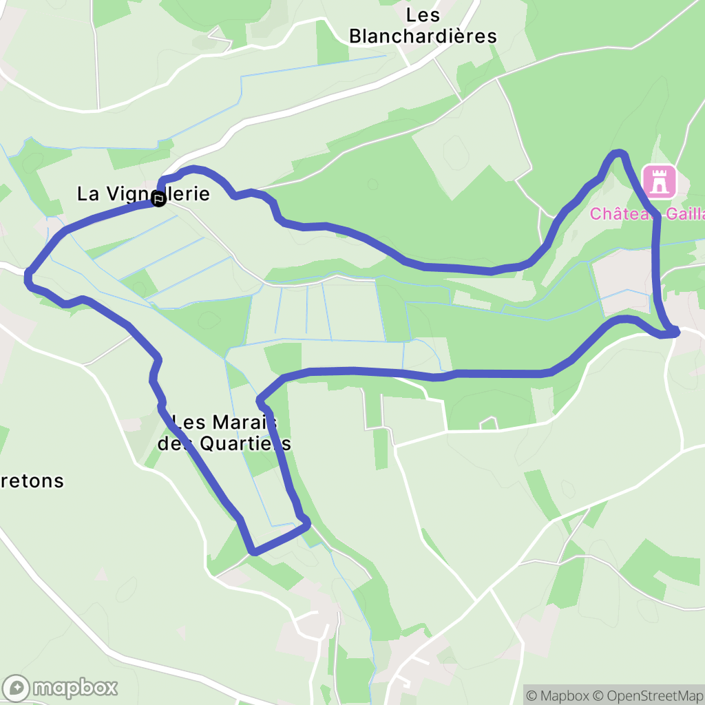 Annepont : carte du parcours de randonnée - France