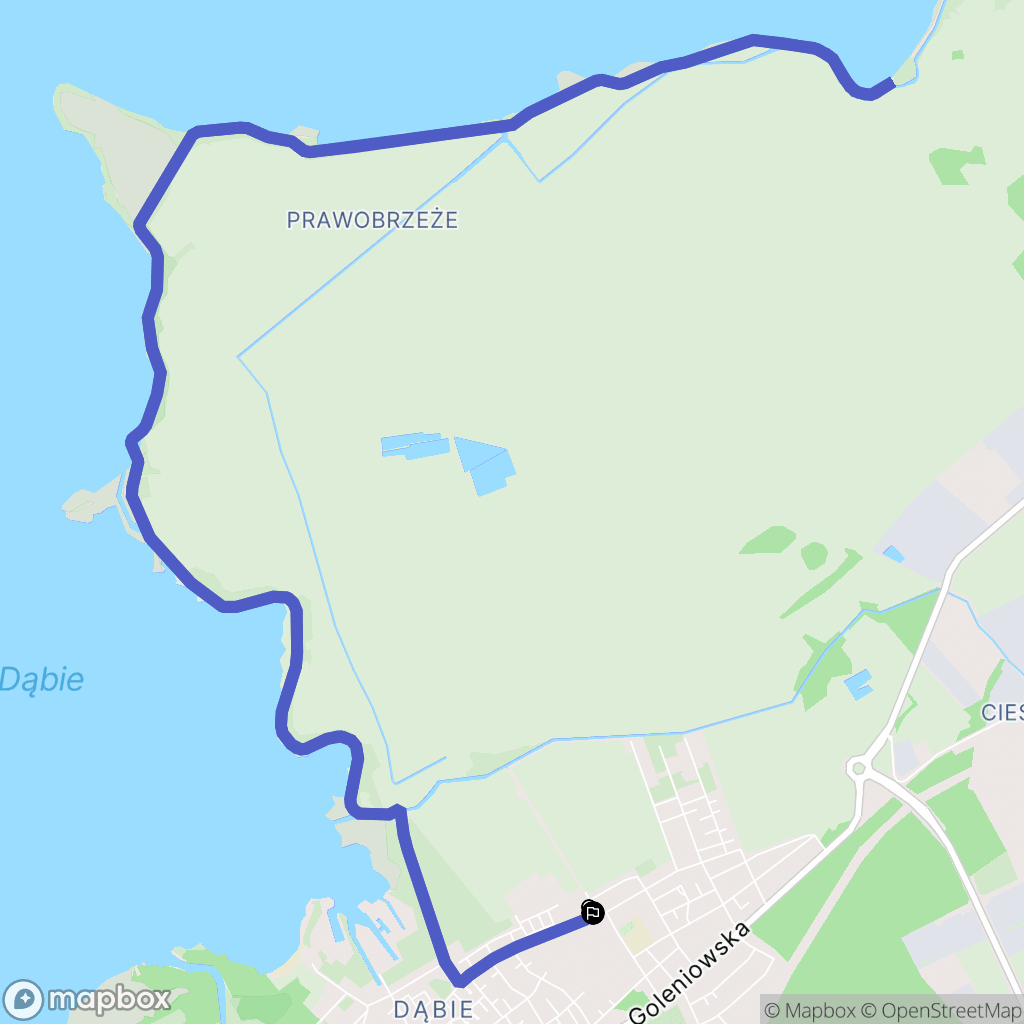 Szczecin: mapa trasy - Poland