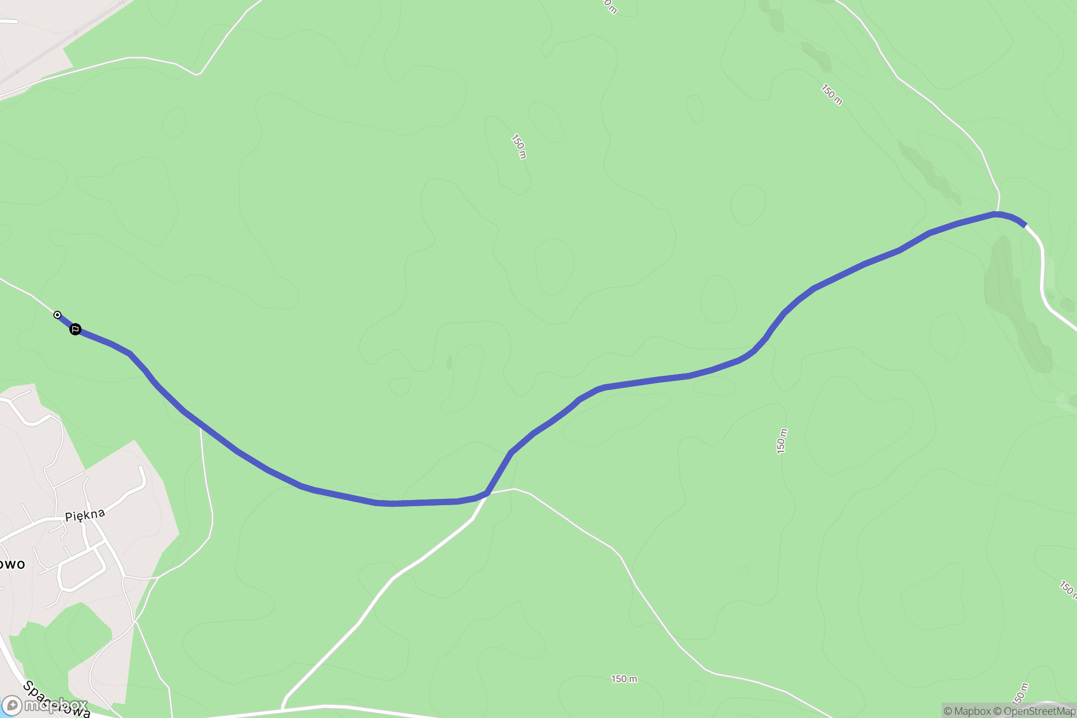 Staszkowo: mapa trasy - Poland