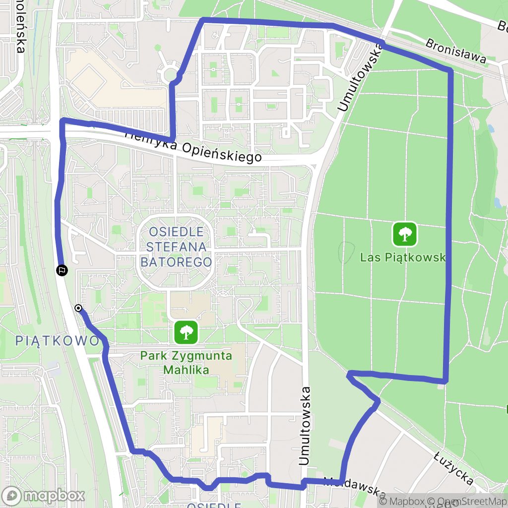 Poznań: mapa trasy - Poland
