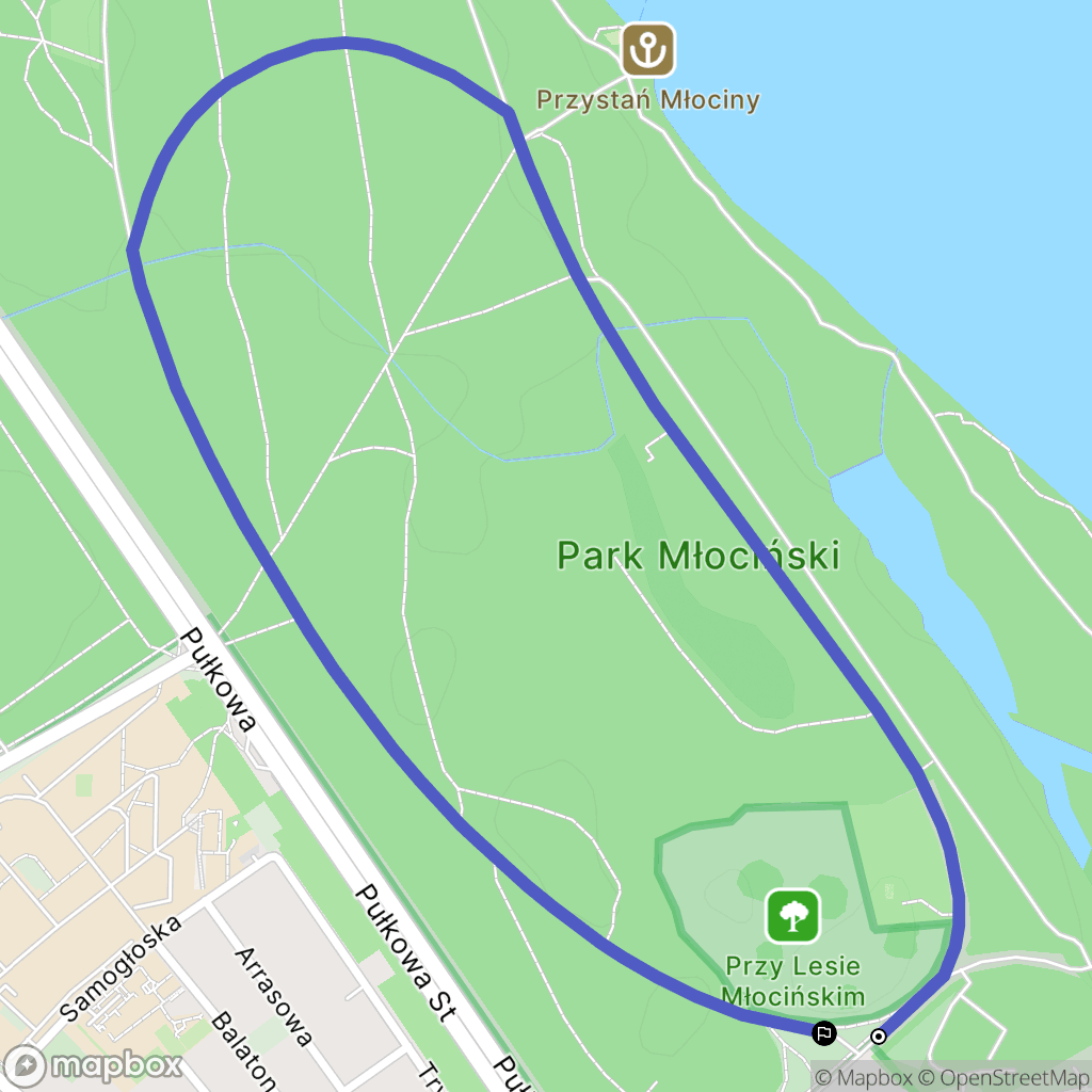 Warszawa: mapa trasy - Poland