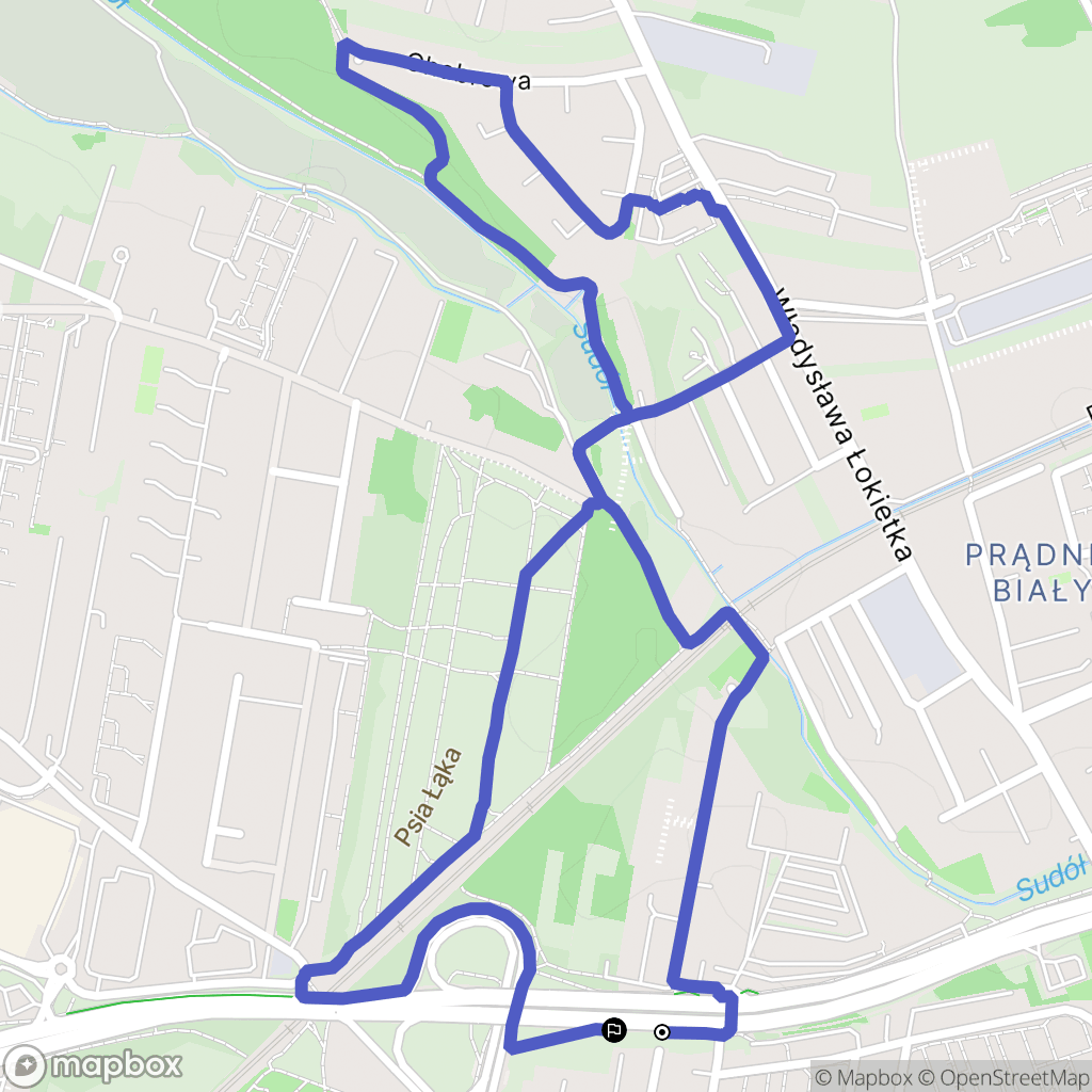 Kraków: mapa trasy - Poland