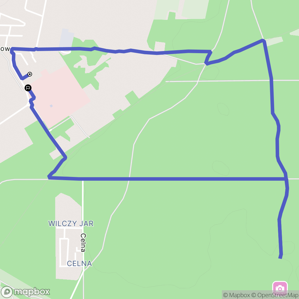 Hajnówka: mapa trasy - Poland