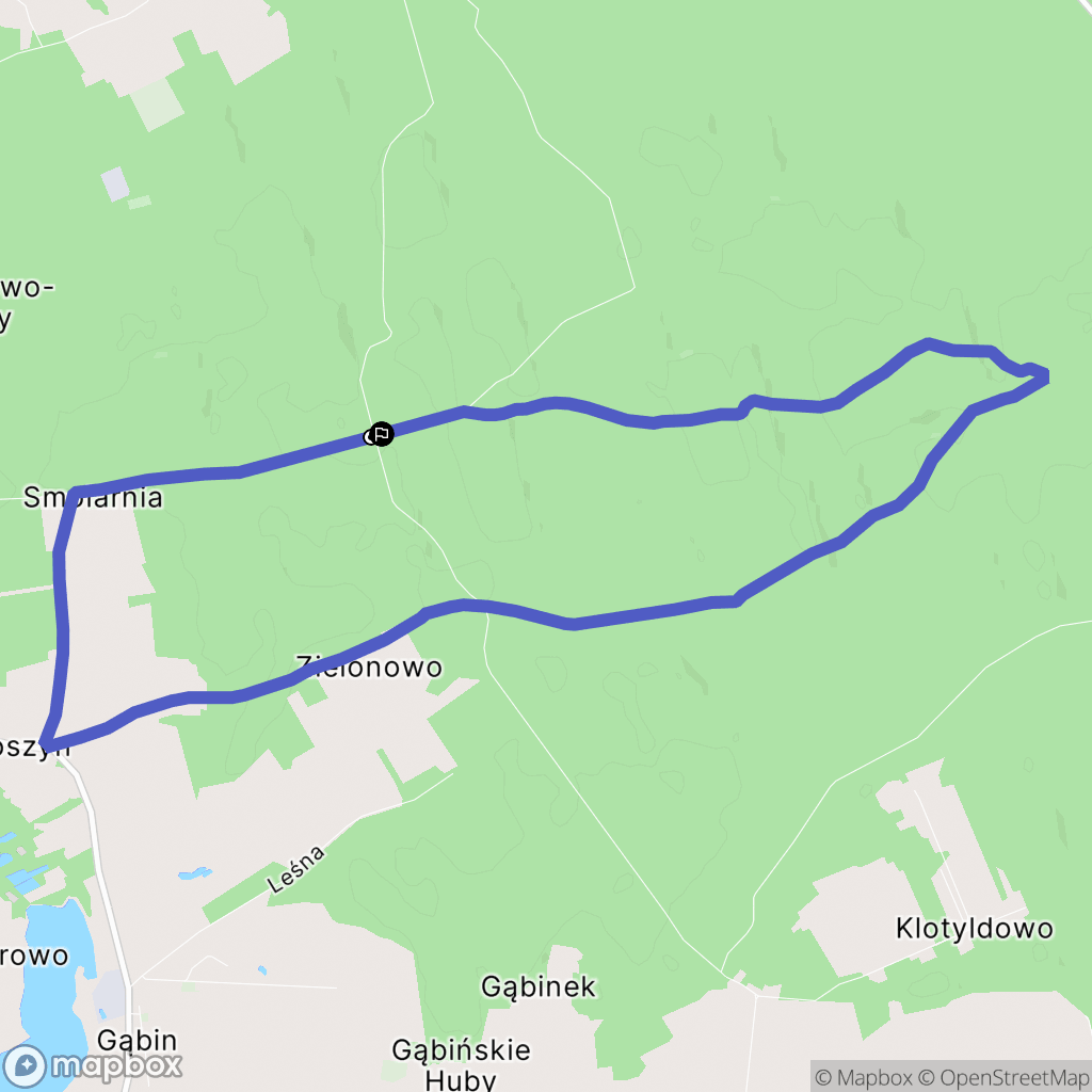 Zielonowo: mapa trasy - Poland