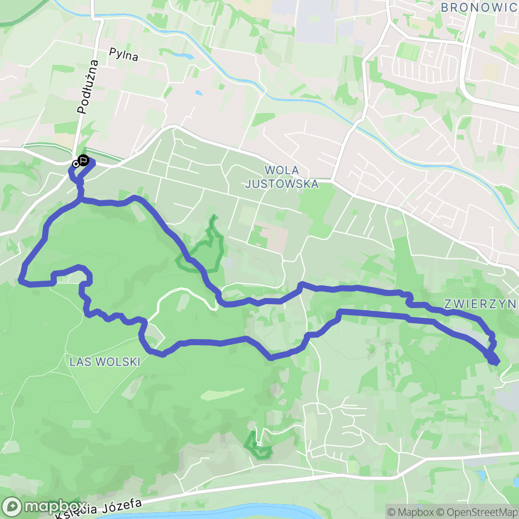 Kraków: mapa trasy - Poland