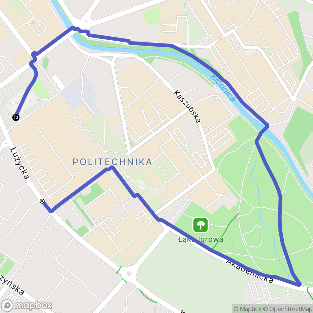 Gliwice: mapa trasy - Poland
