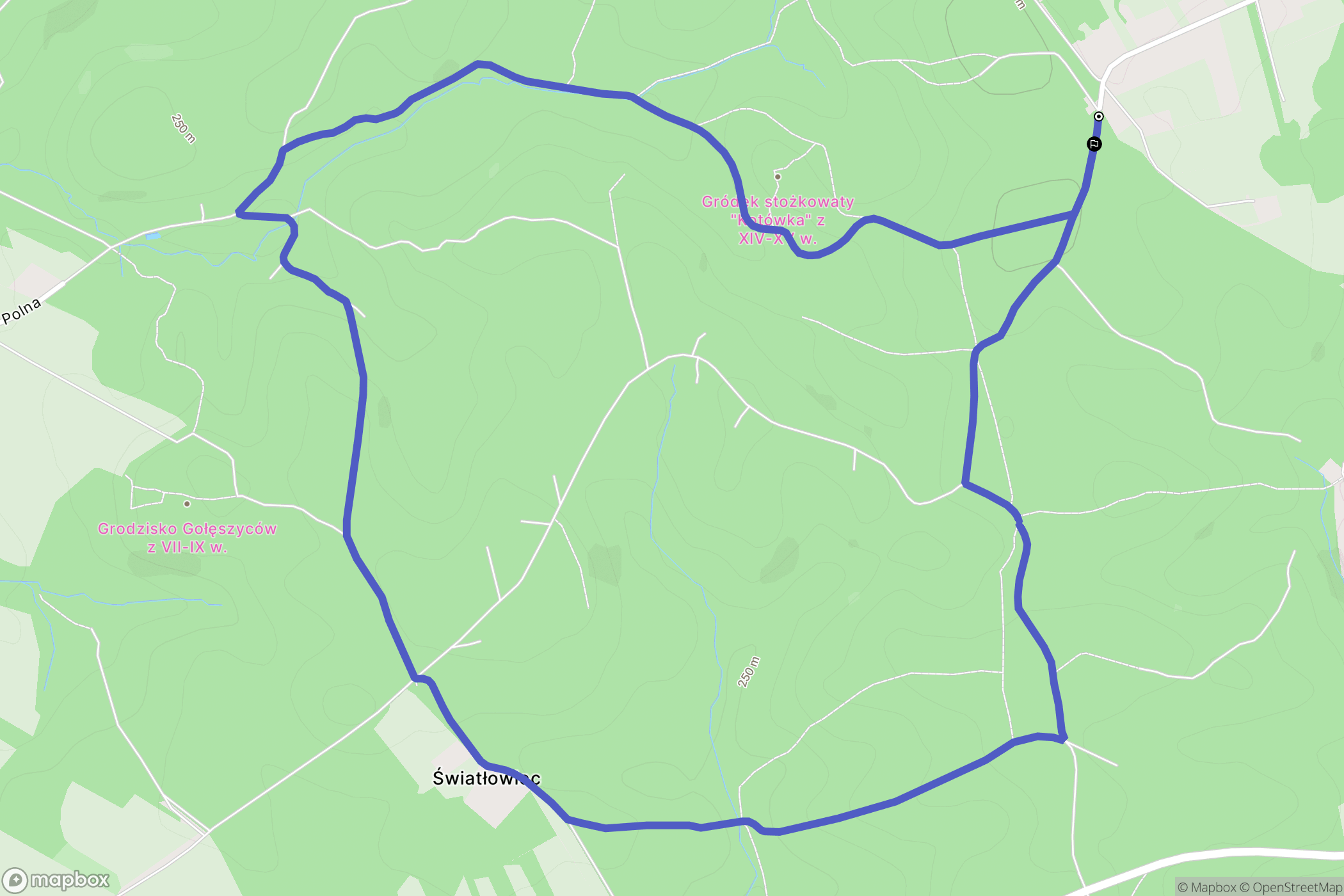 Lubomia: mapa trasy - Poland