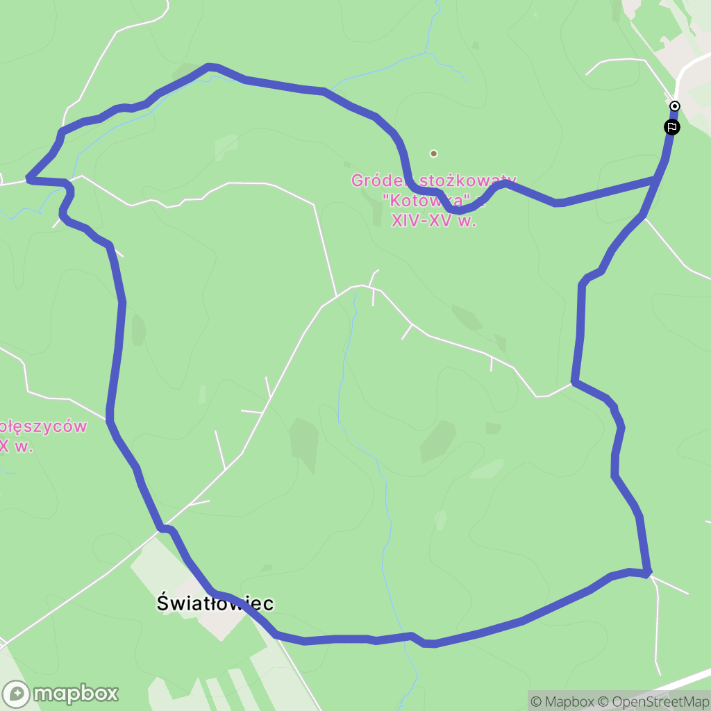 Lubomia: mapa trasy - Poland