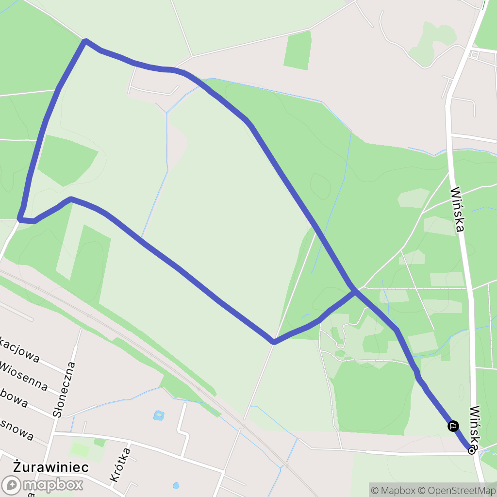 Wrocław: mapa trasy - Poland