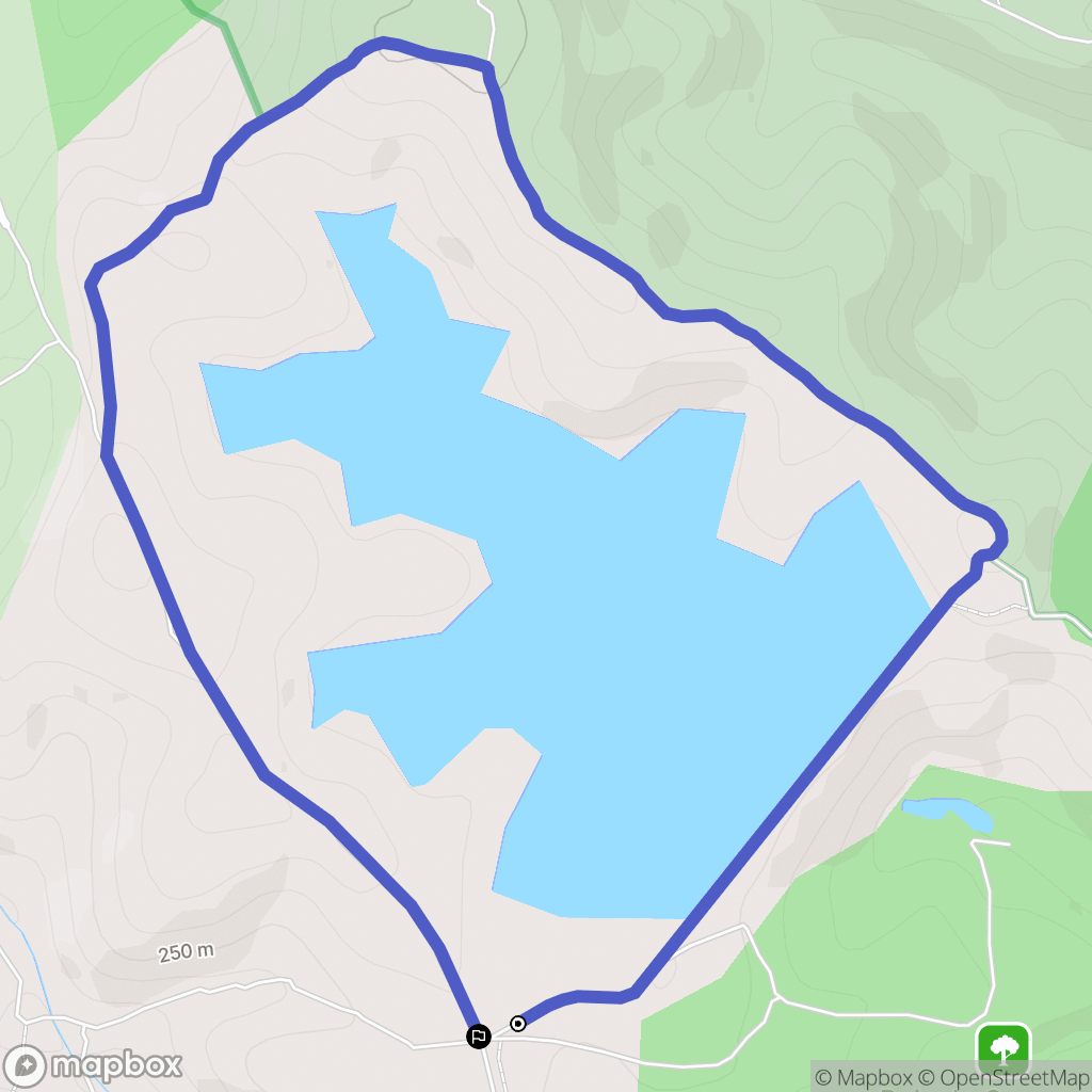 Rousson : carte du parcours de randonnée - France