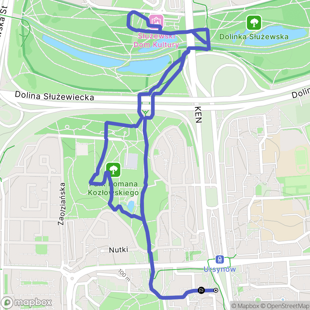 Warszawa: mapa trasy - Poland