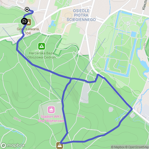 Wejherowo: mapa trasy - Poland