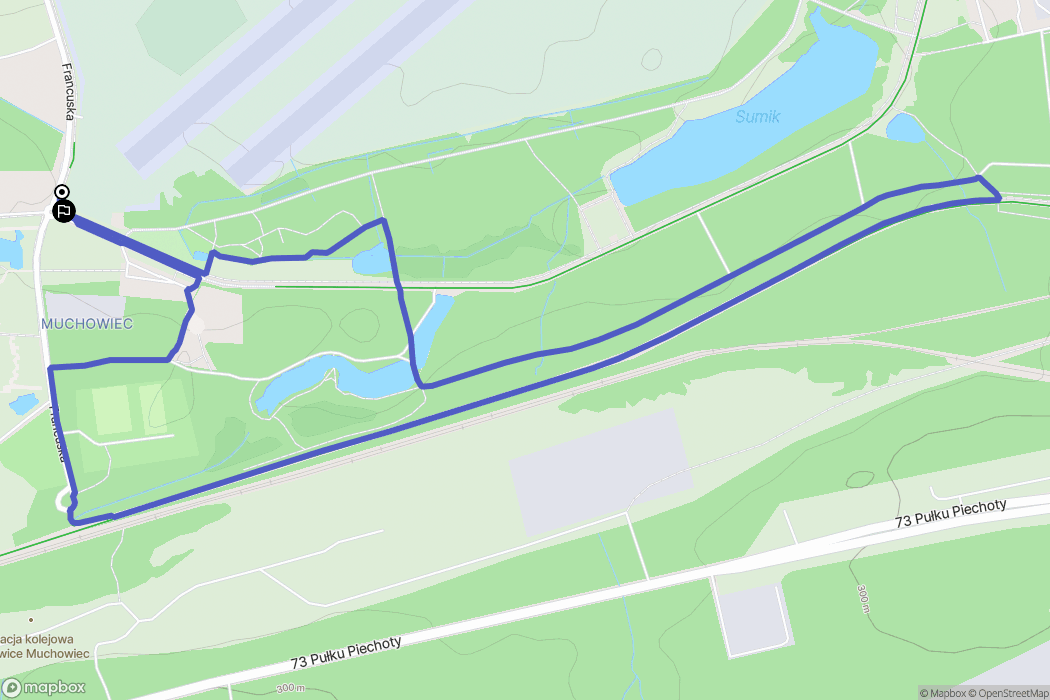Katowice: mapa trasy - Poland