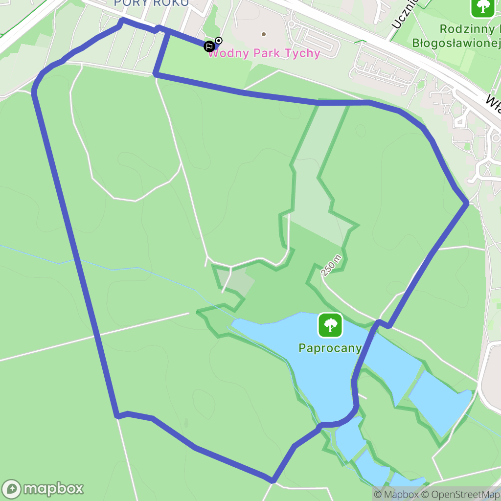 Tychy: mapa trasy - Poland