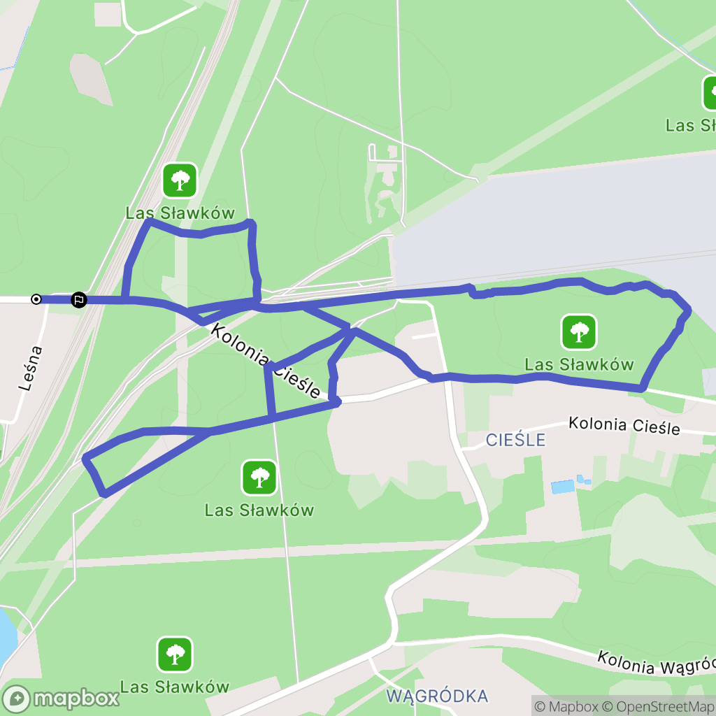 Sosnowiec: mapa trasy - Poland