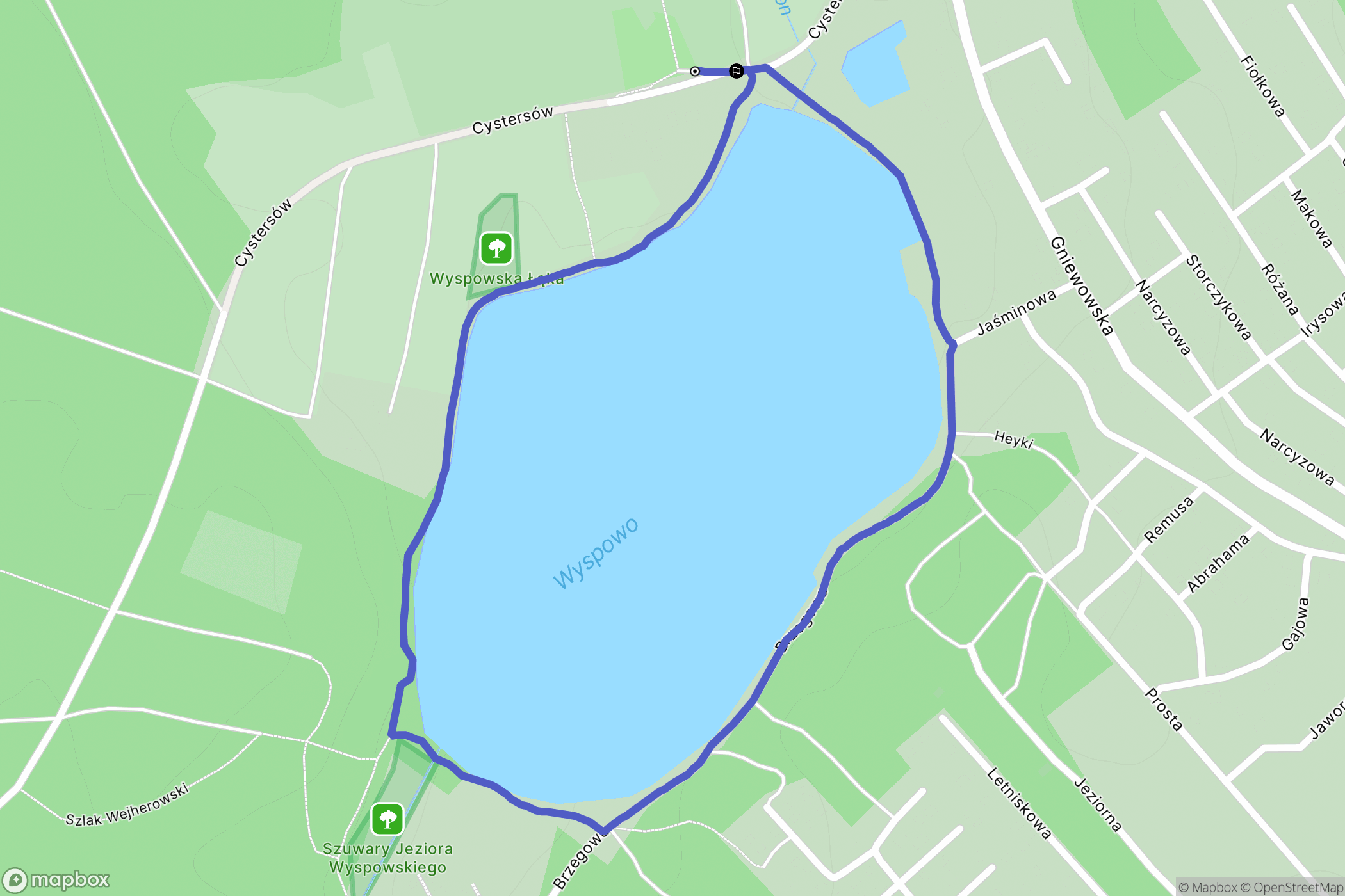 Gniewowo: mapa trasy - Poland