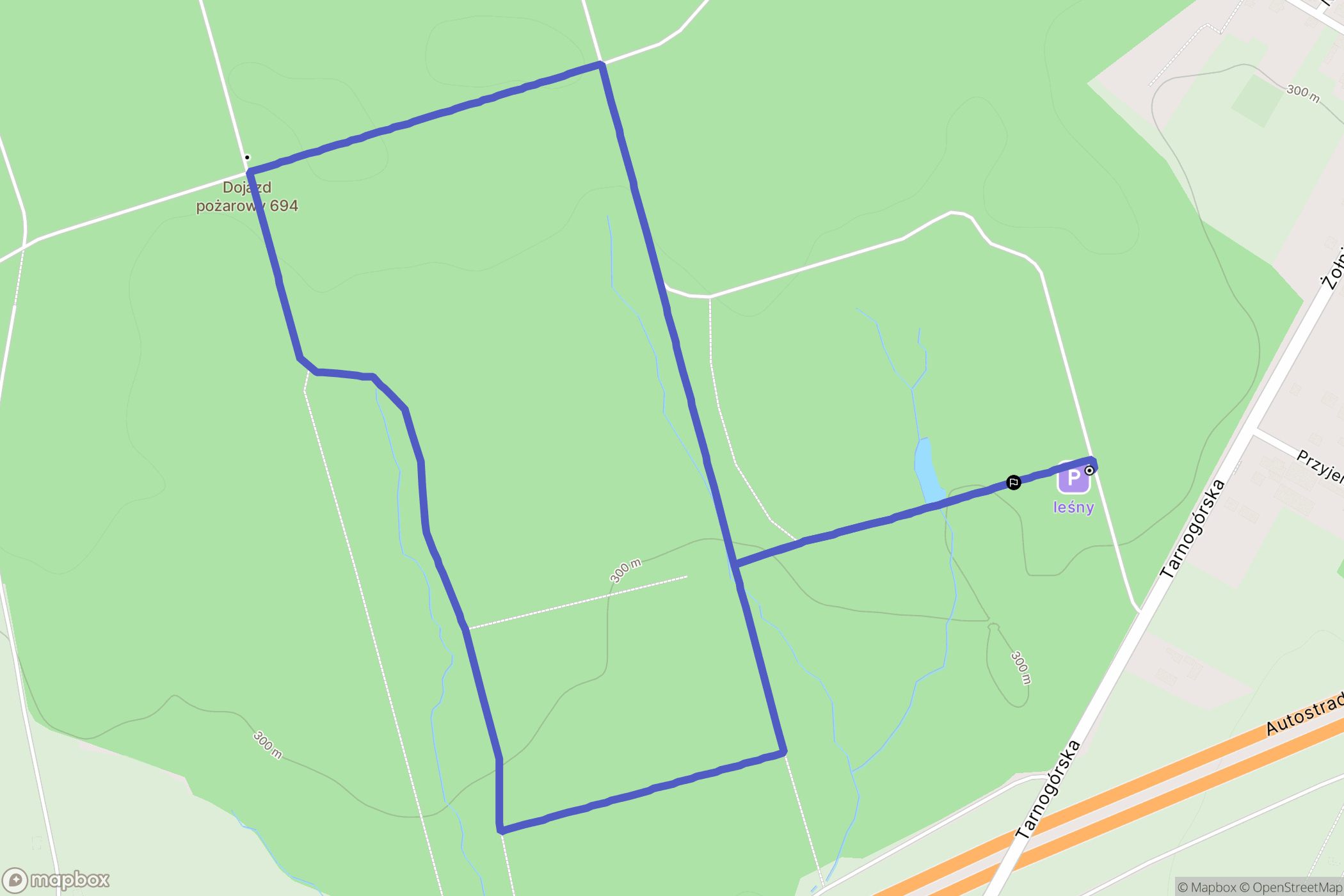 Wieszowa: mapa trasy - Poland