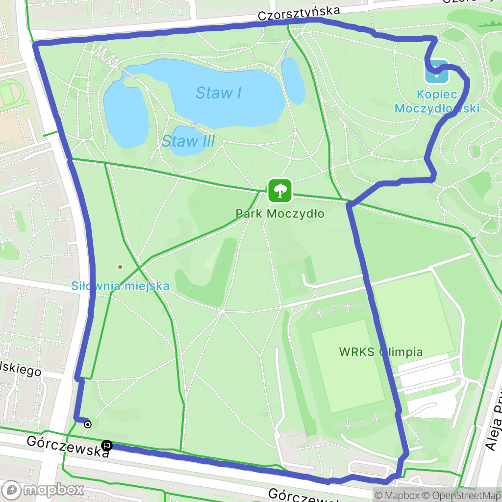 Warszawa: mapa trasy - Poland