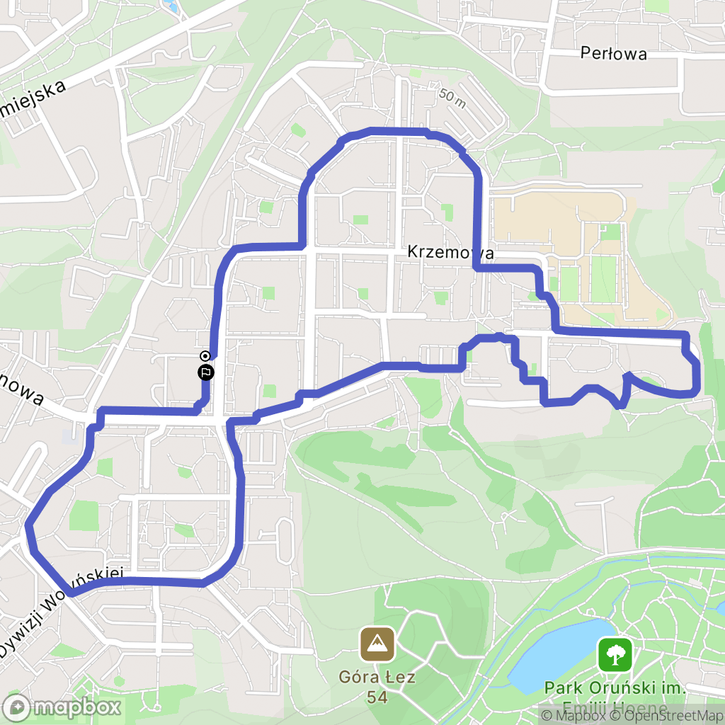 Gdańsk: mapa trasy - Poland