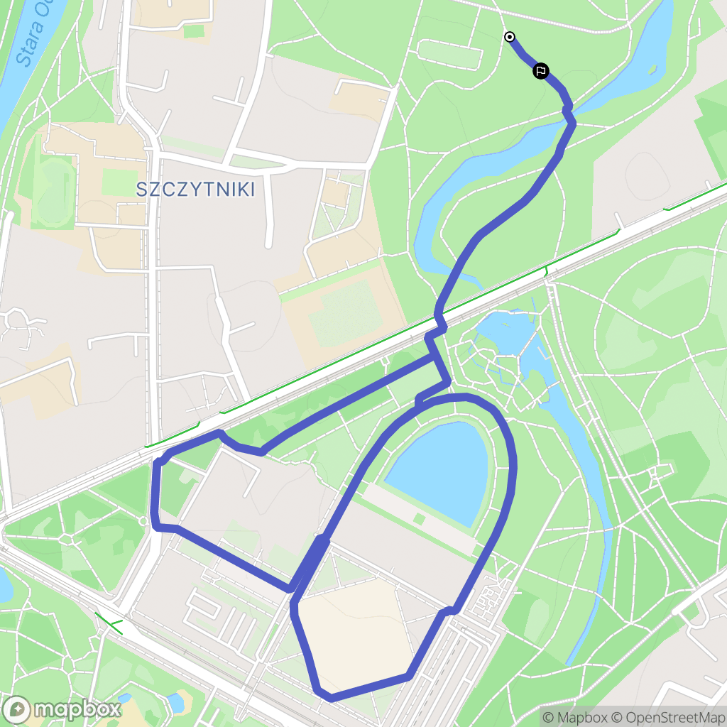 Wrocław: mapa trasy - Poland