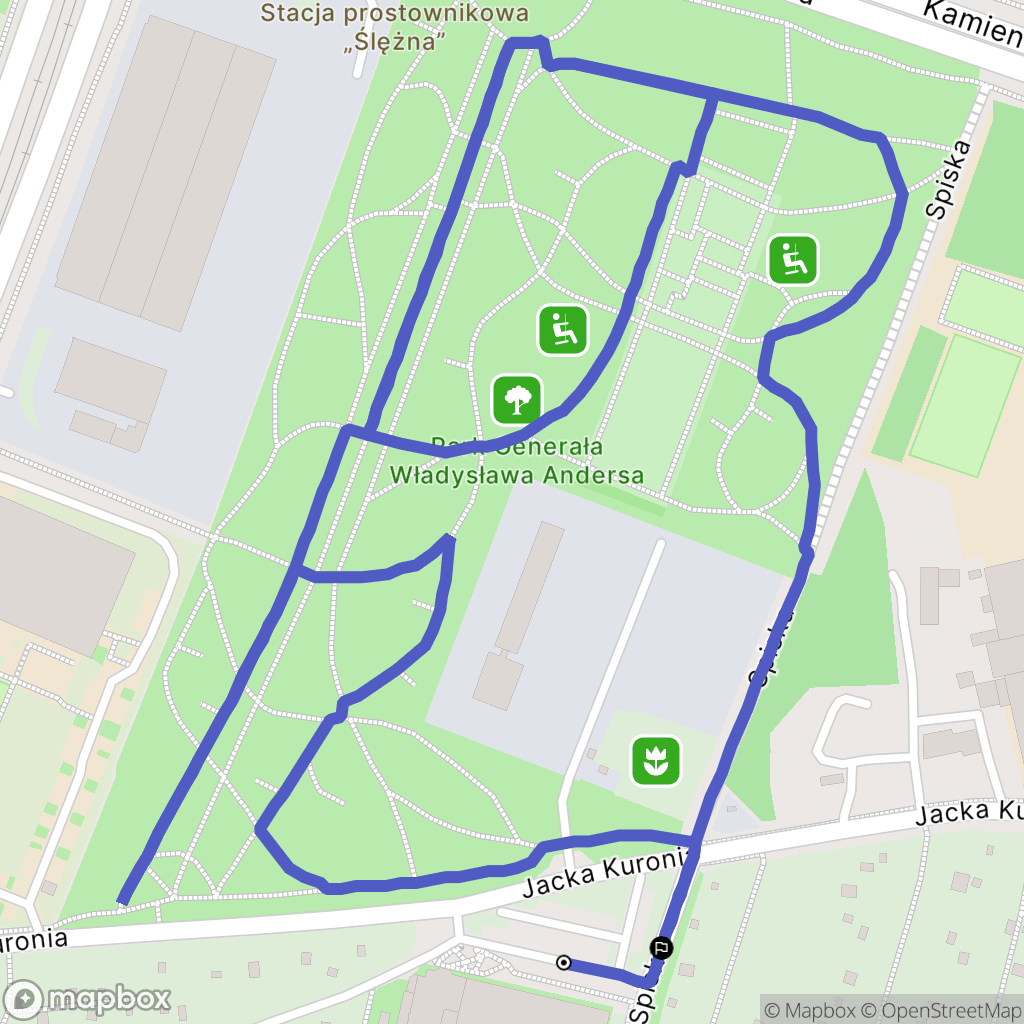Wrocław: mapa trasy - Poland