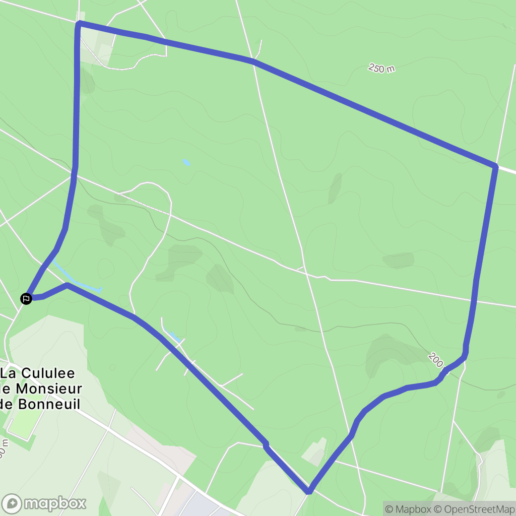 Haramont : carte du parcours de randonnée - France