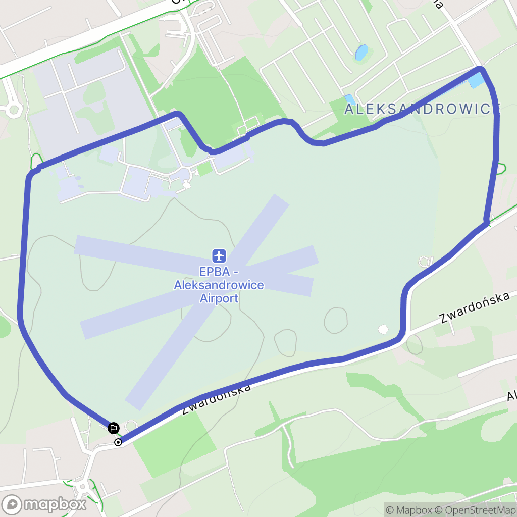 Bielsko-Biała: mapa trasy - Poland