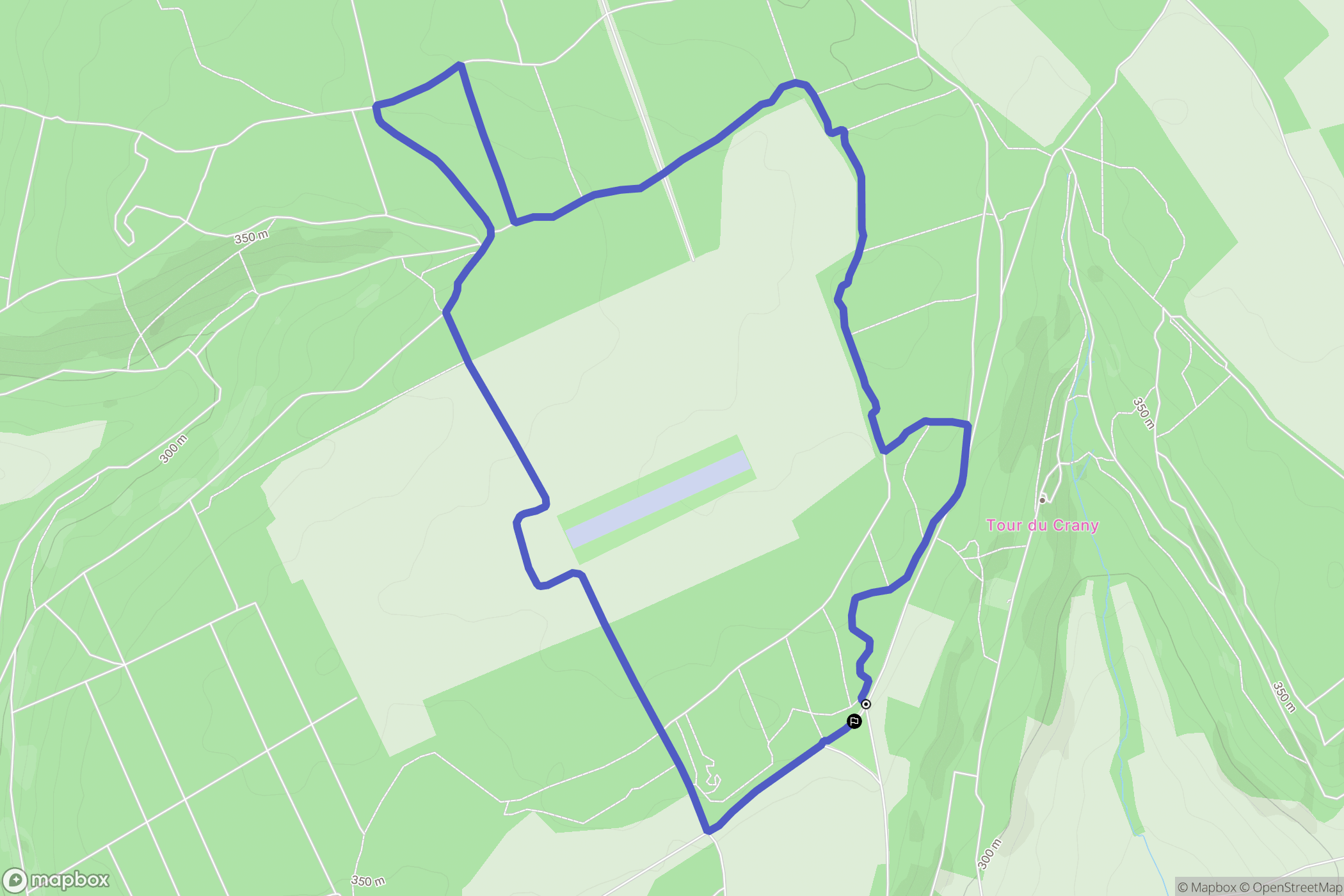 Eulmont : carte du parcours de randonnée - France