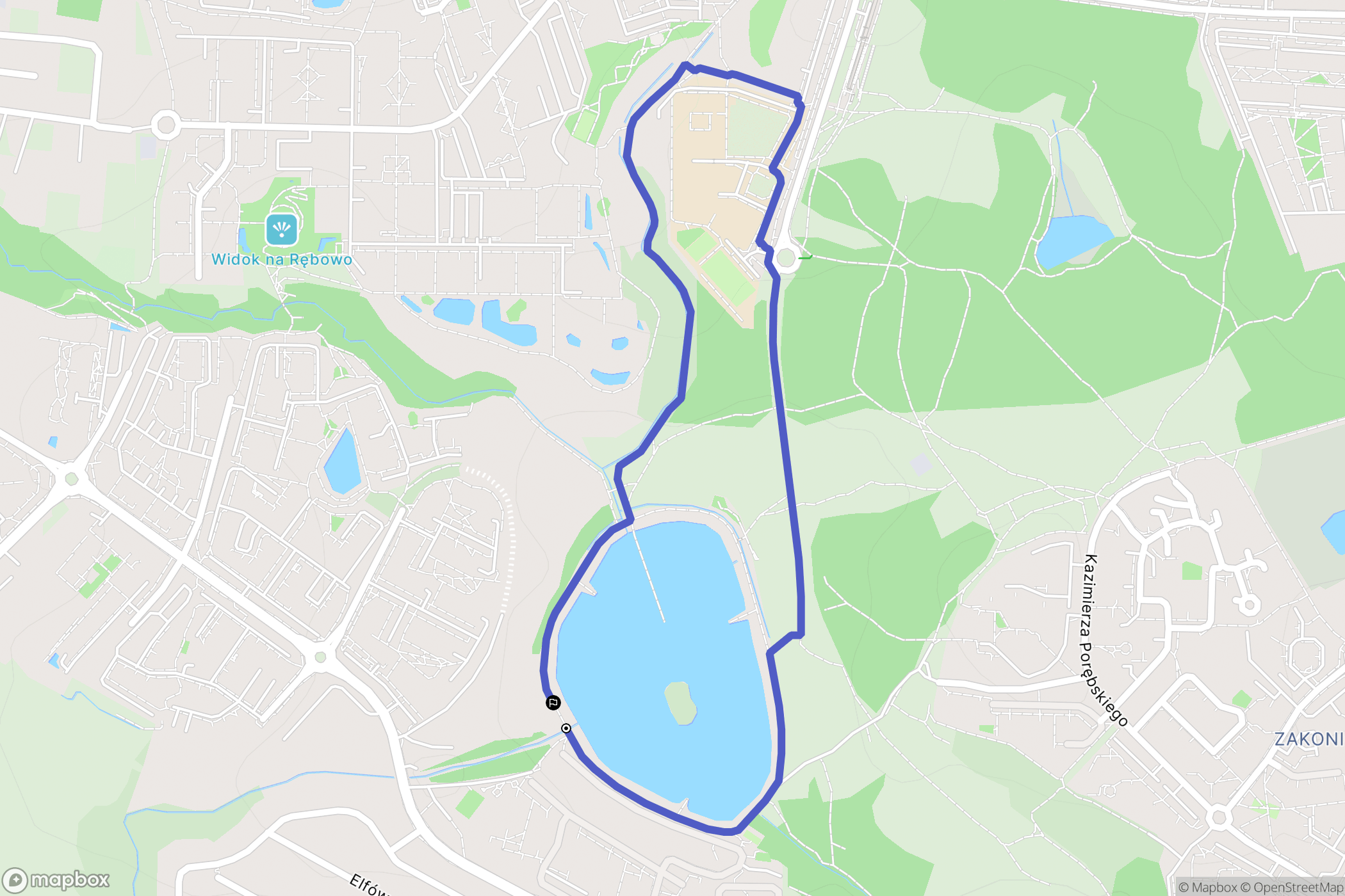 Gdańsk: mapa trasy - Poland