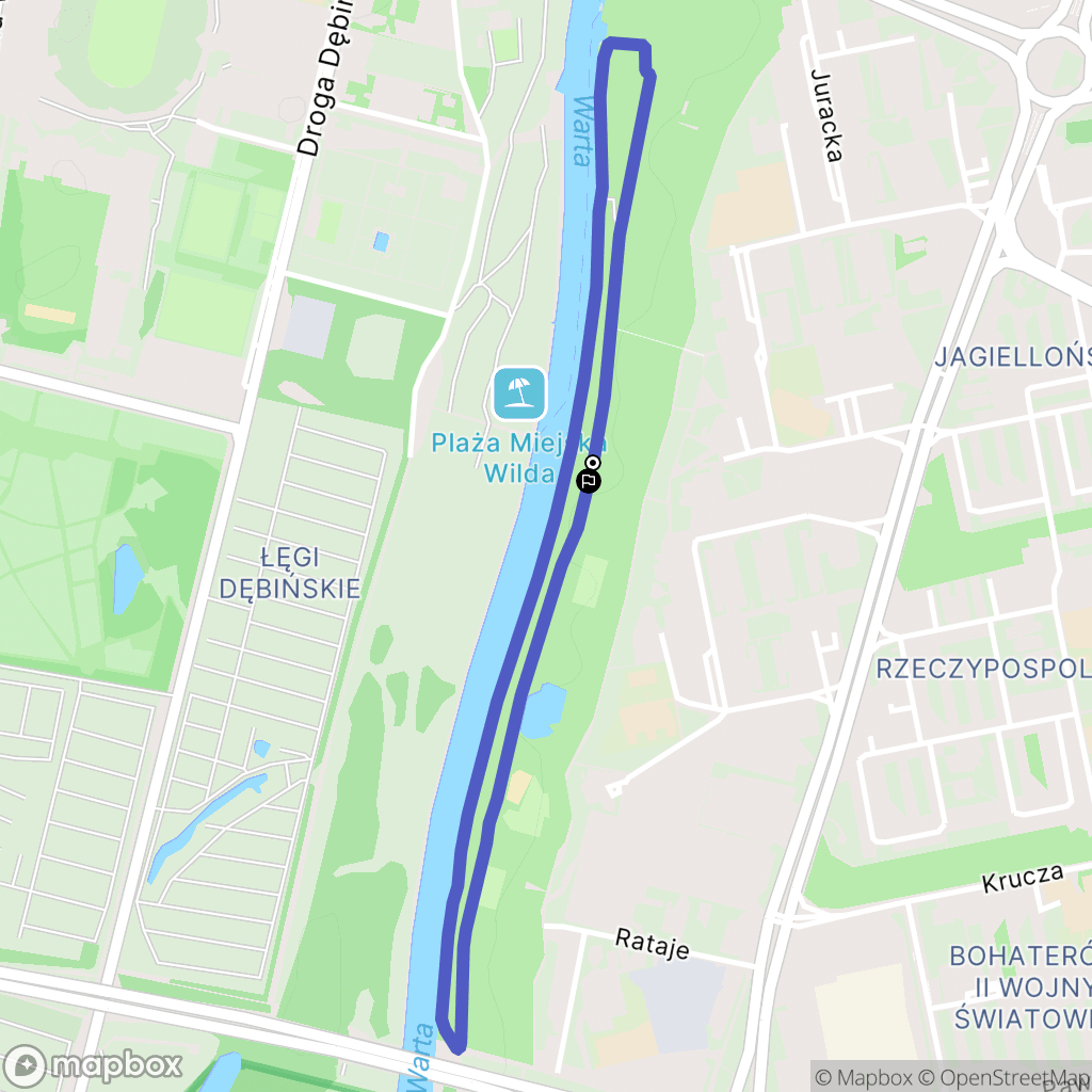 Poznań: mapa trasy - Poland