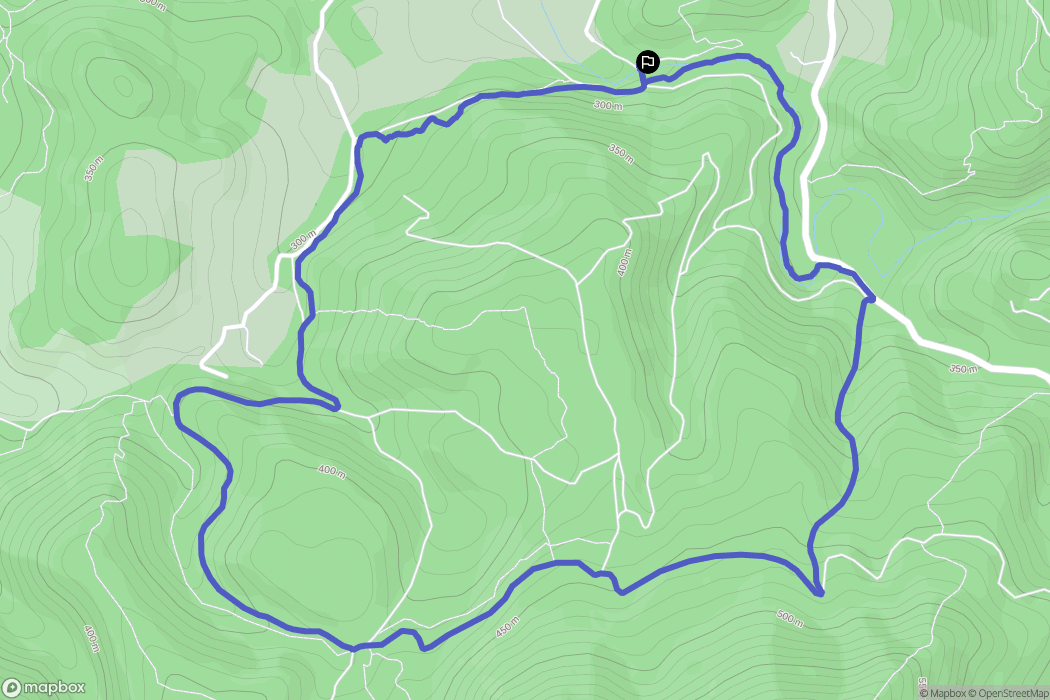 Saint-Zacharie : carte du parcours de randonnée - France