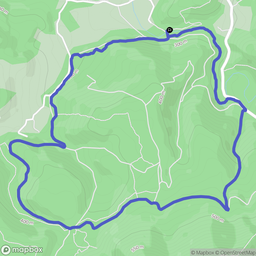 Saint-Zacharie : carte du parcours de randonnée - France