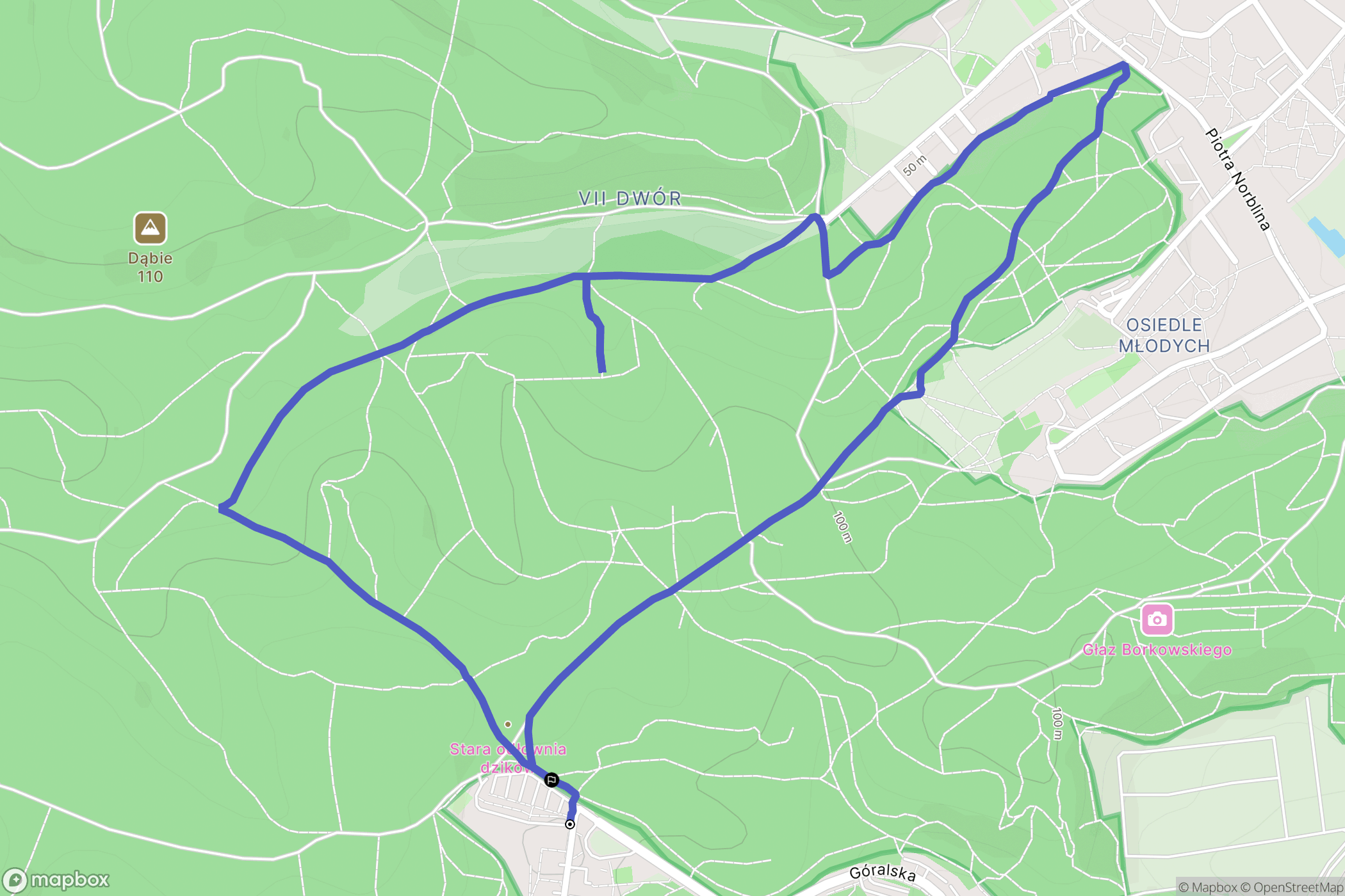 Gdańsk: mapa trasy - Poland