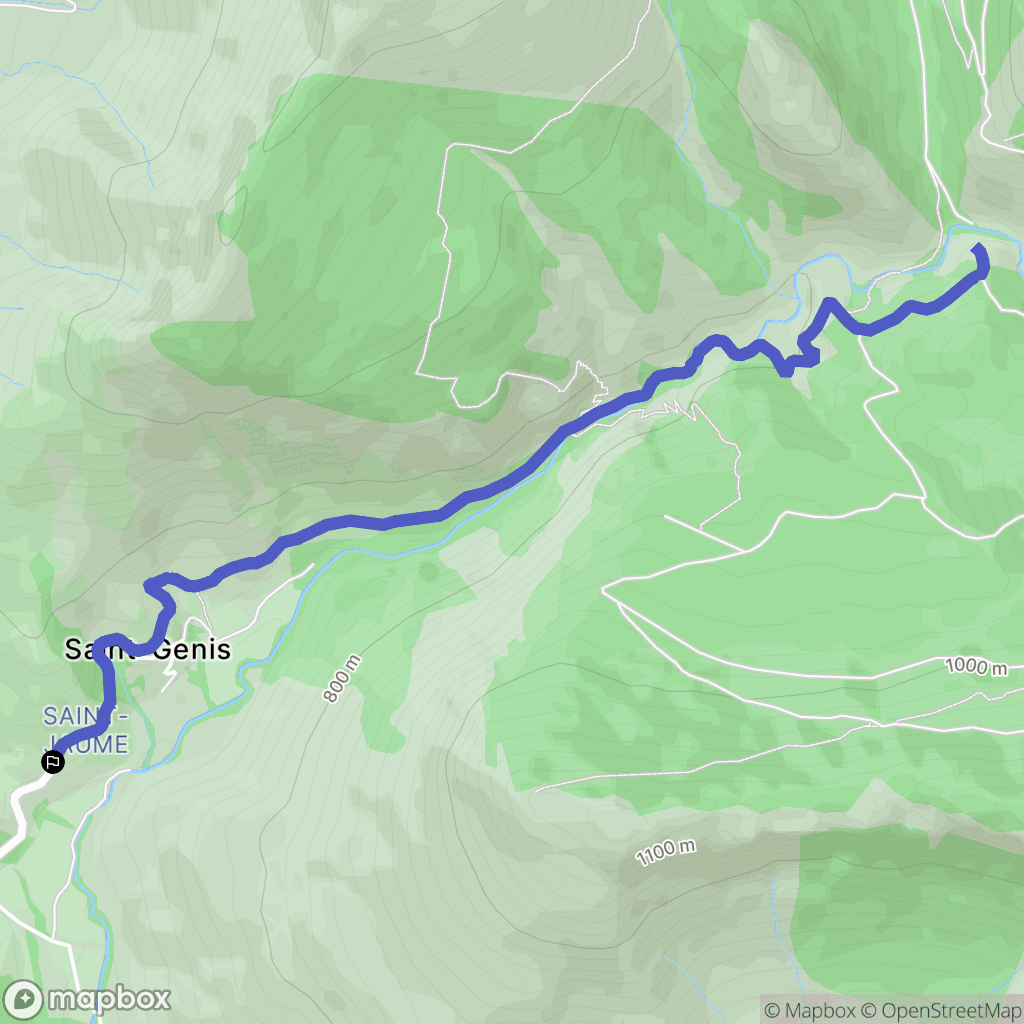 Garde-Colombe : carte du parcours de randonnée - France