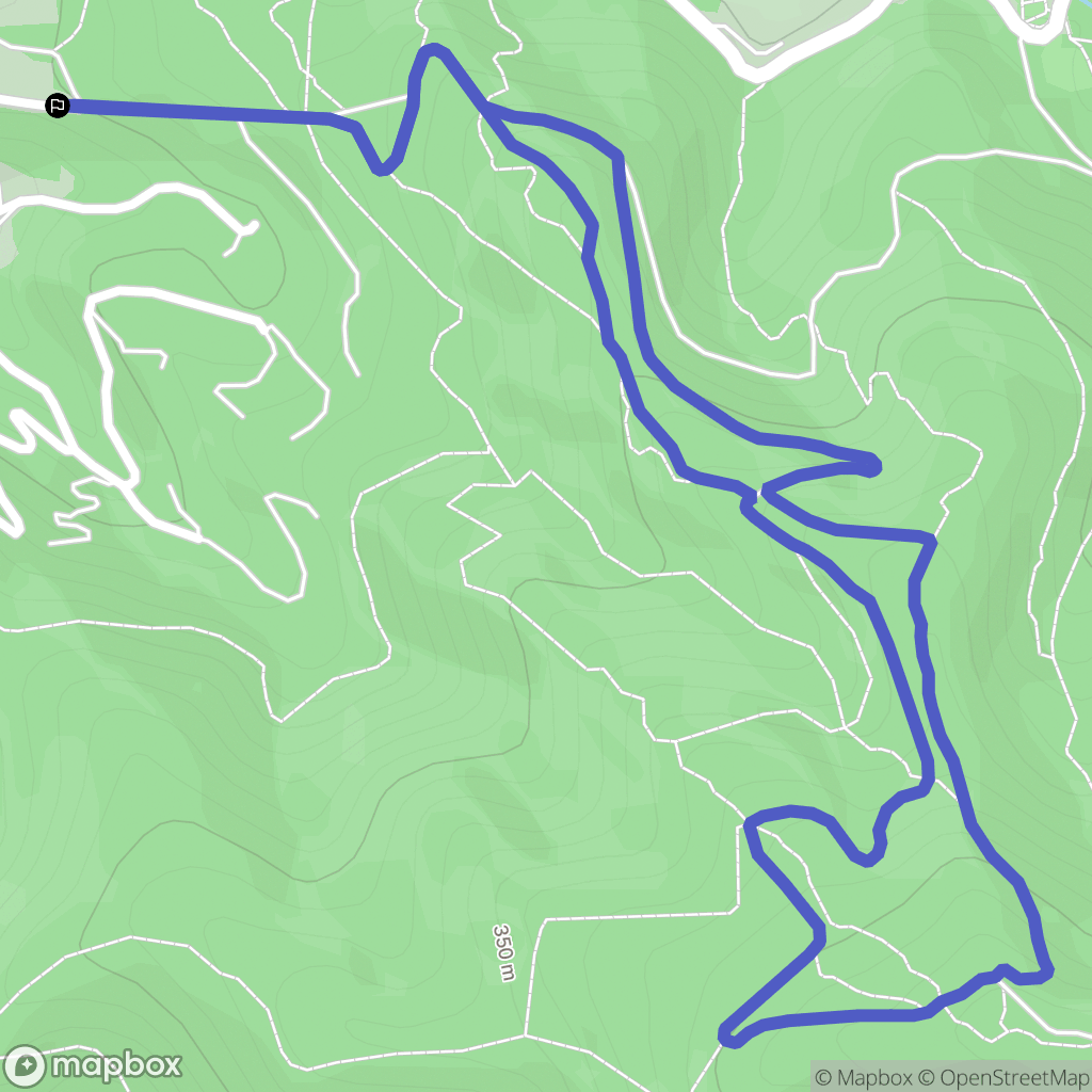 Gémenos : carte du parcours de randonnée - France