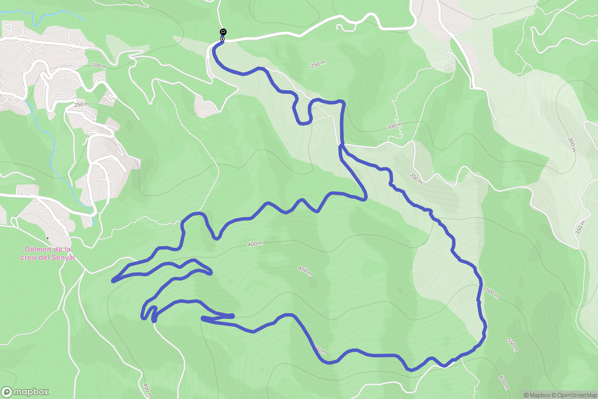 Montesquieu-des-Albères : carte du parcours de randonnée - France