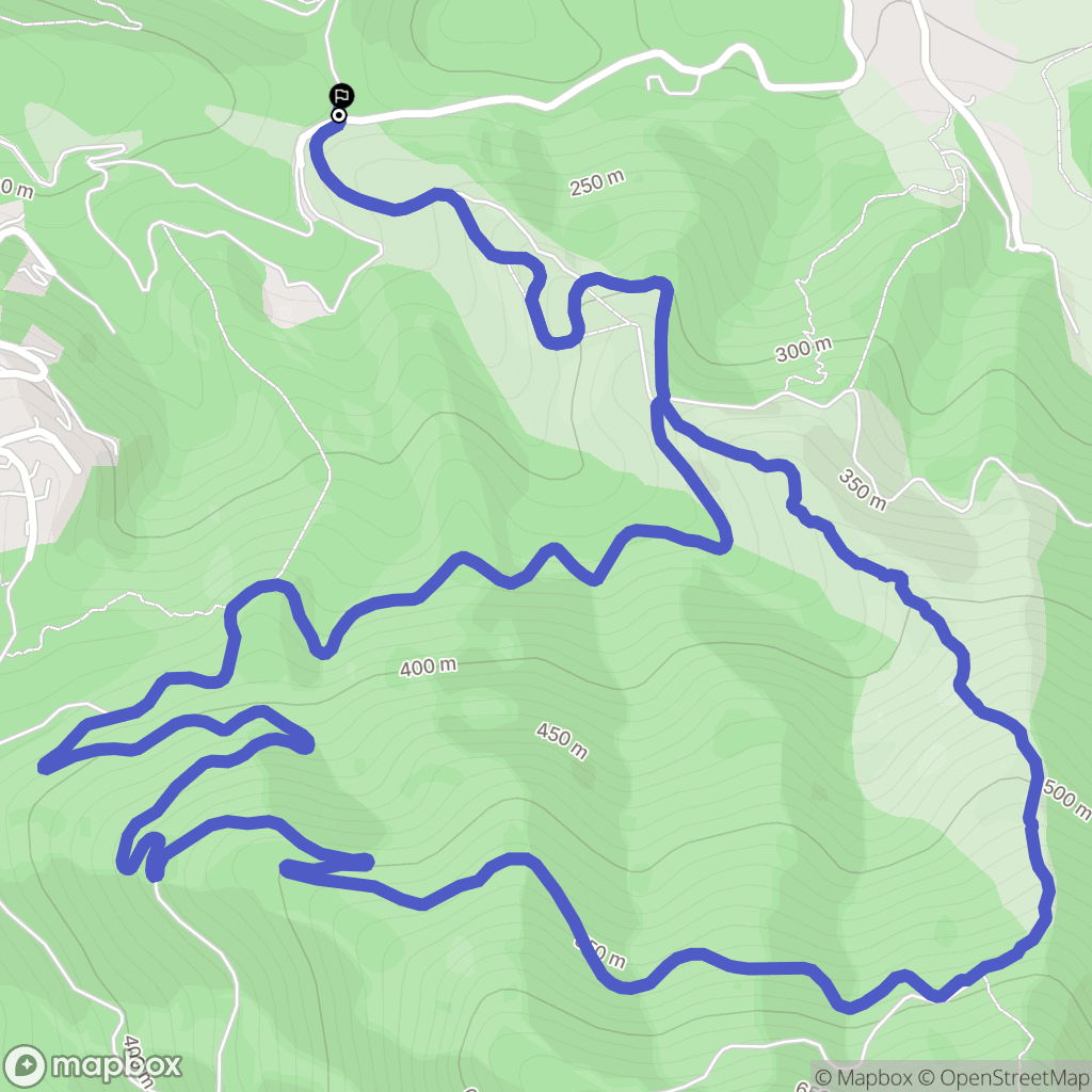 Montesquieu-des-Albères : carte du parcours de randonnée - France