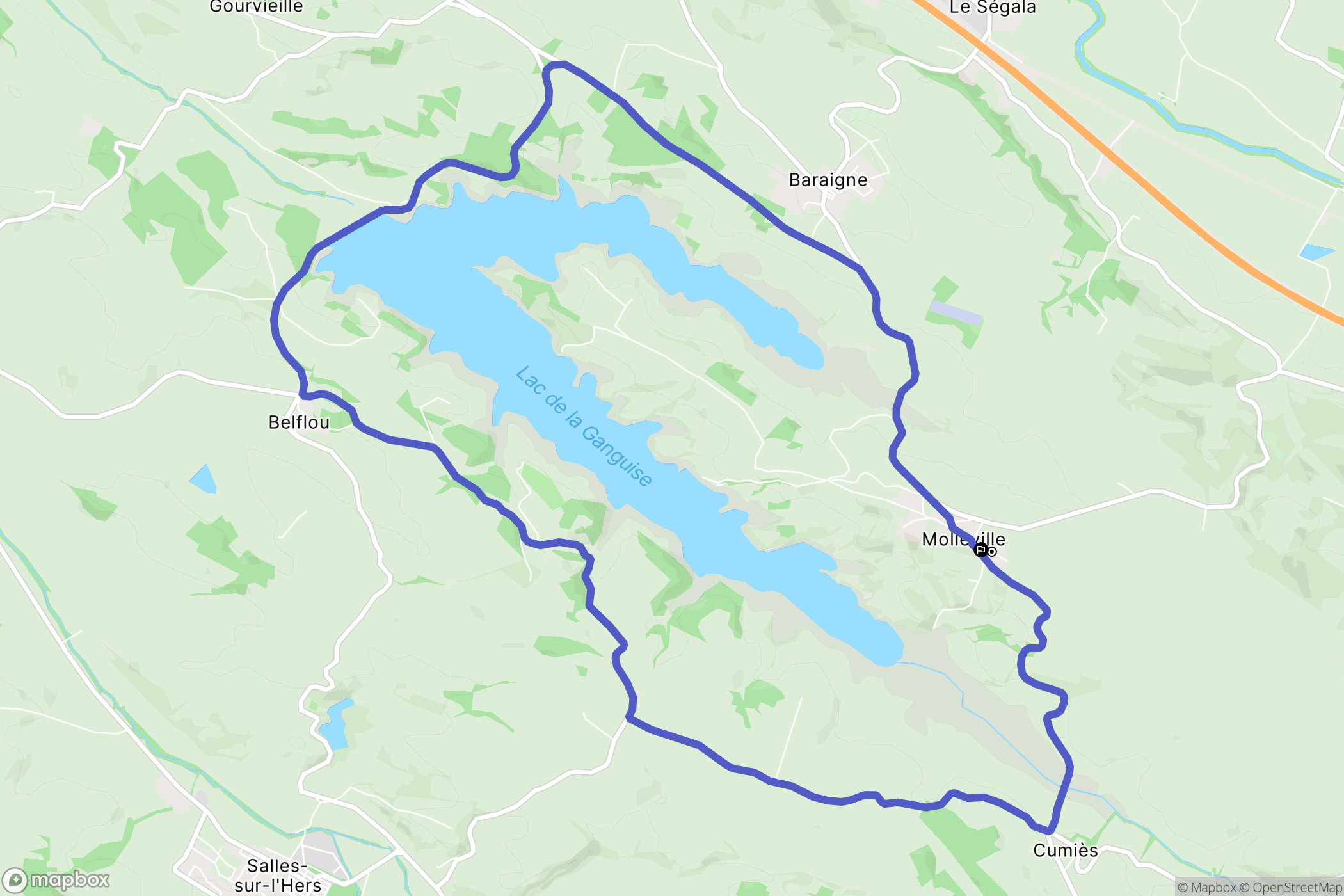 Molleville: routekaart voor buitenactiviteiten - France