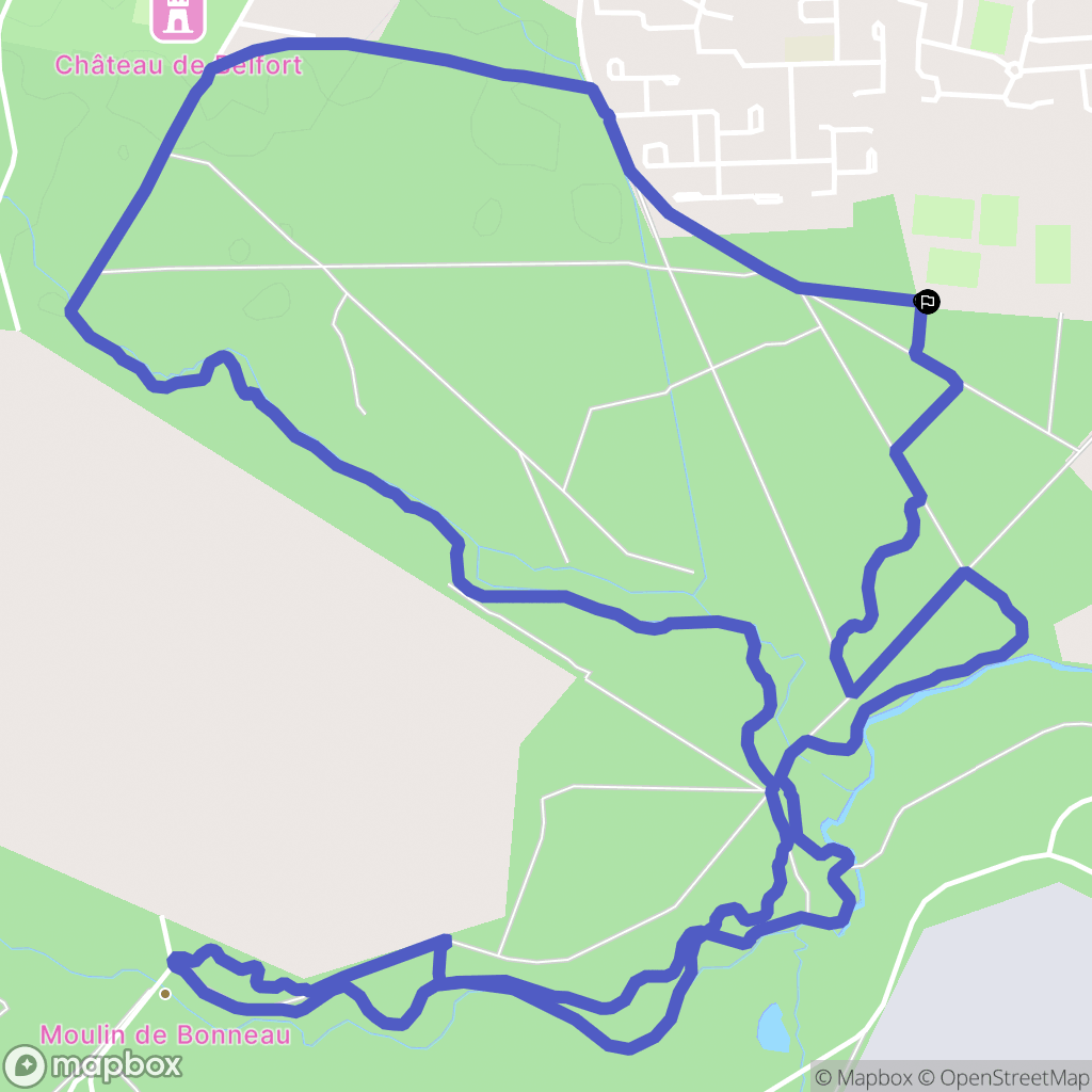 Saint-Médard-en-Jalles : carte du parcours de randonnée - France