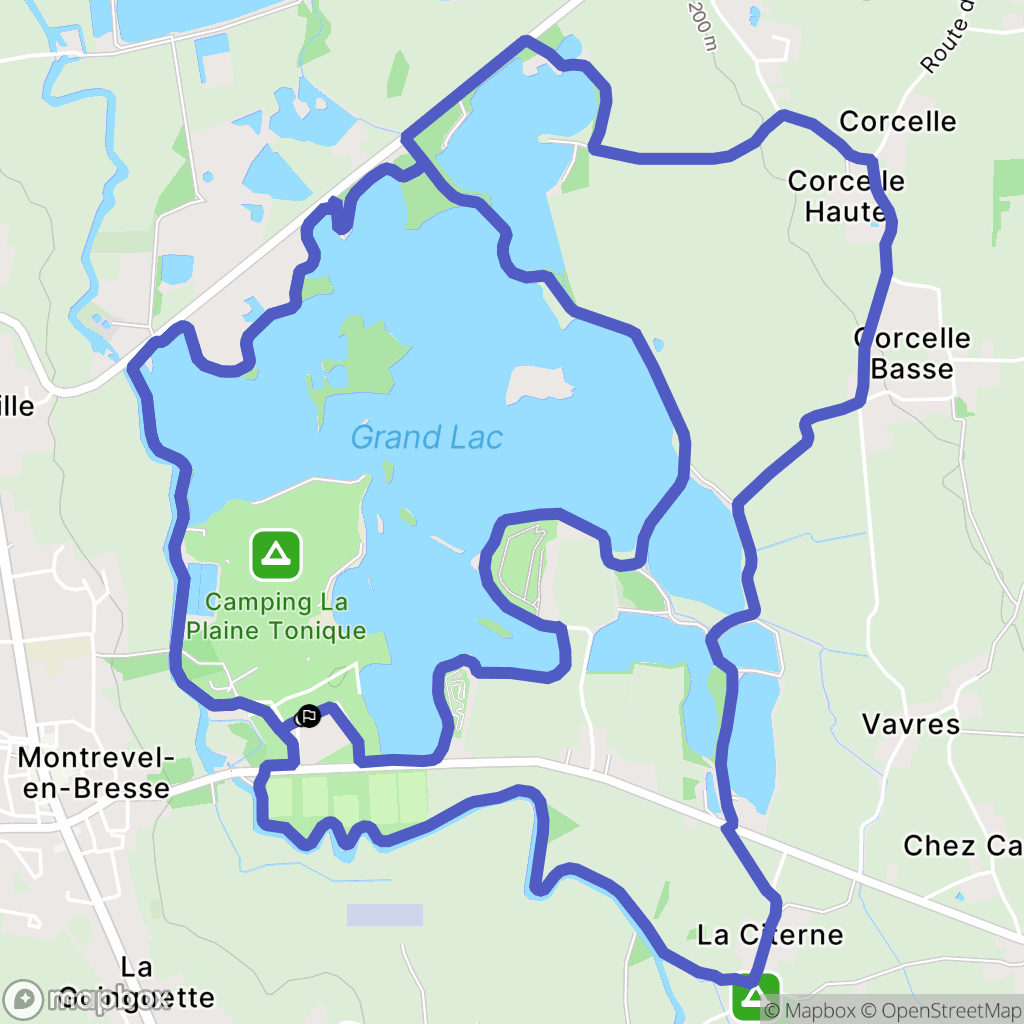 Malafretaz : carte du parcours de randonnée - France