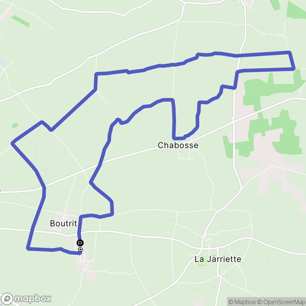 Saint-Mard : carte du parcours de randonnée - France