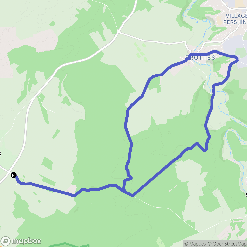 Semoutiers-Montsaon : carte du parcours de randonnée - France