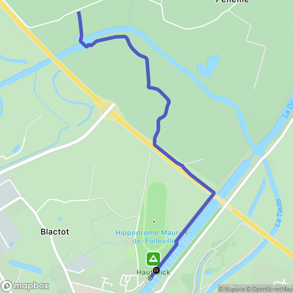 Carentan-les-Marais : carte du parcours de randonnée - France
