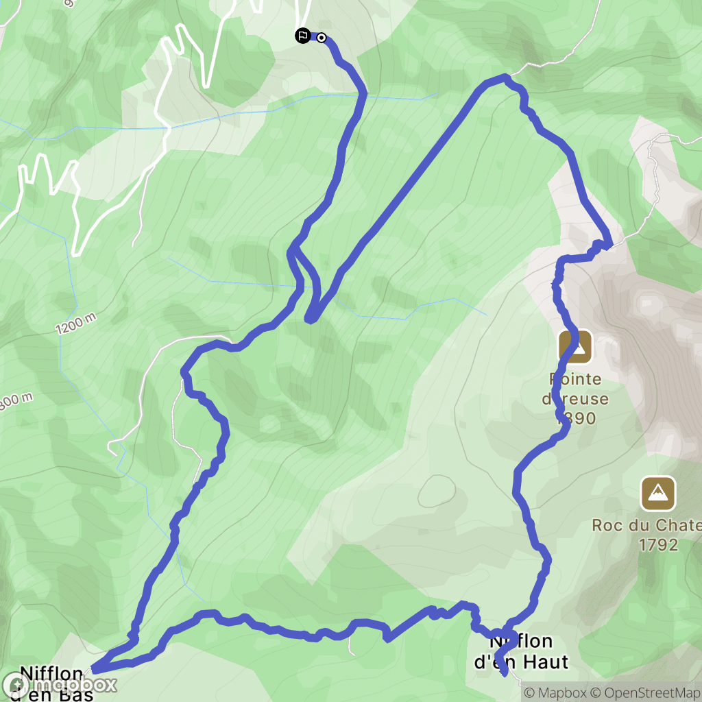 Vailly : carte du parcours de randonnée - France