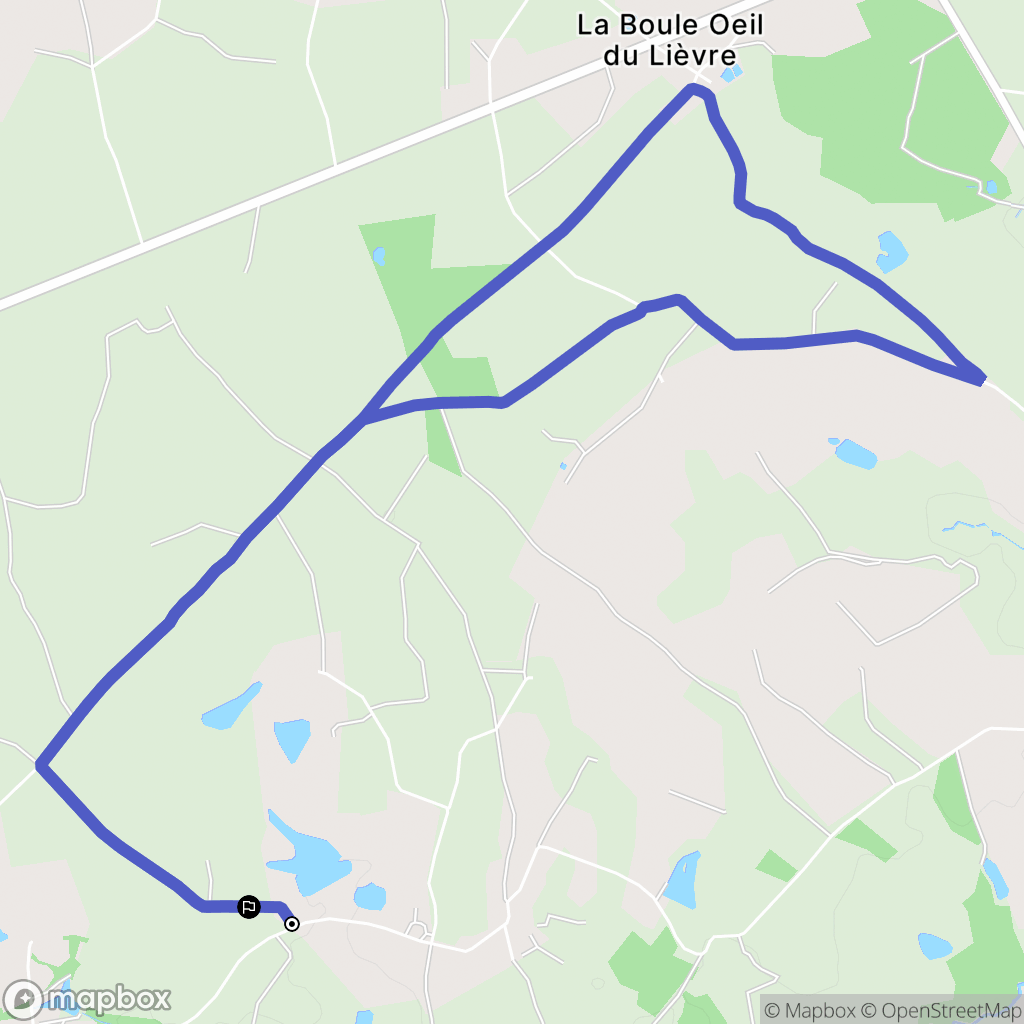 La Chapelle-Hermier : carte du parcours de randonnée - France