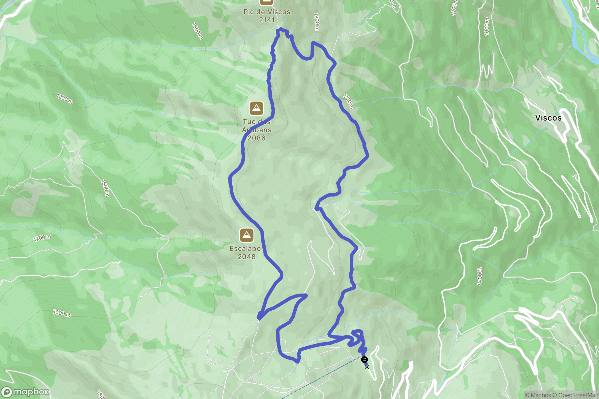 Grust : carte du parcours de randonnée - France