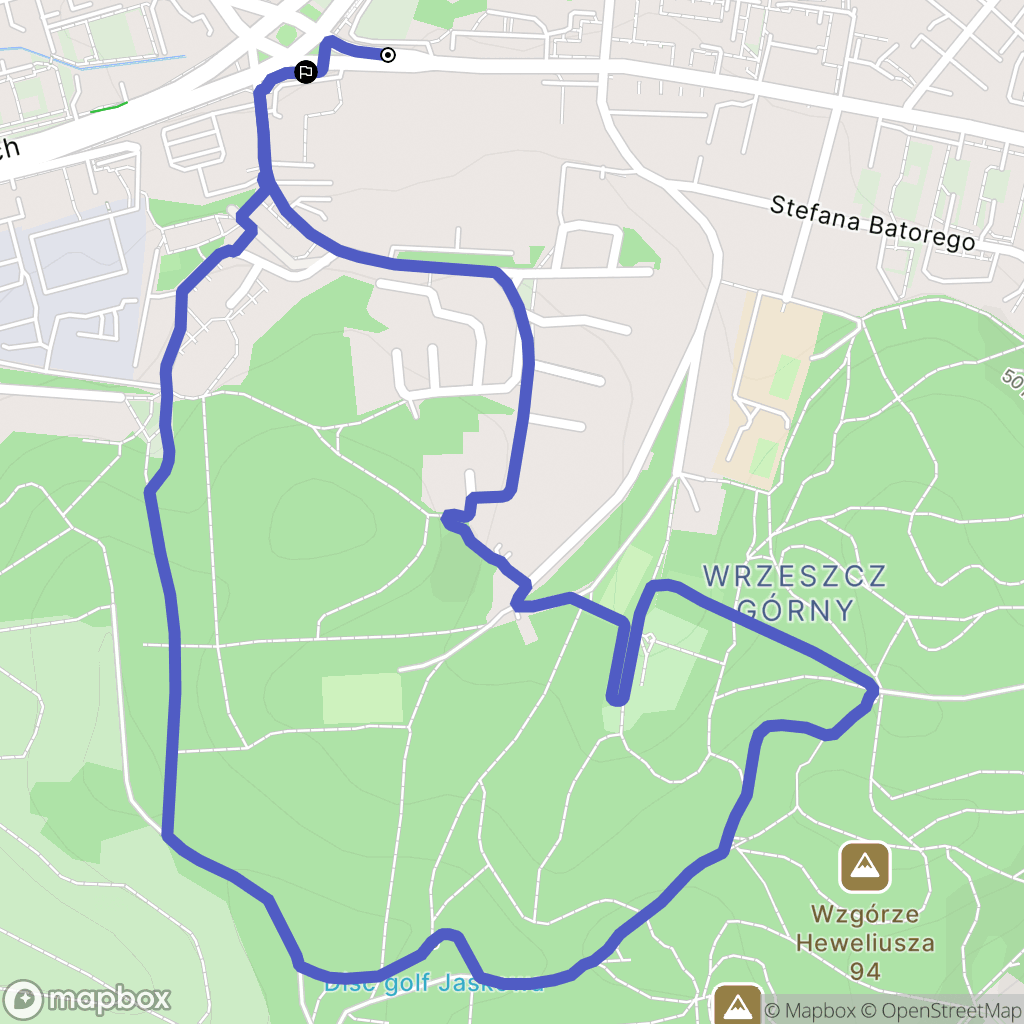 Gdańsk: mapa trasy - Poland