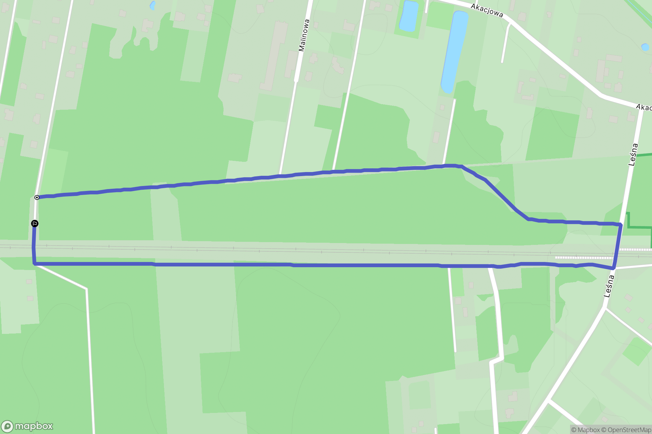 Nowy Prażmów: mapa trasy - Poland