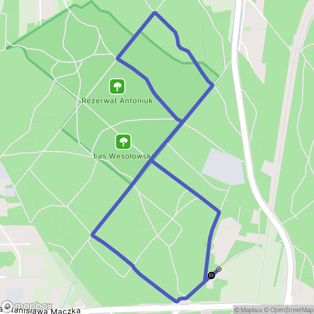 Białystok: mapa trasy - Poland