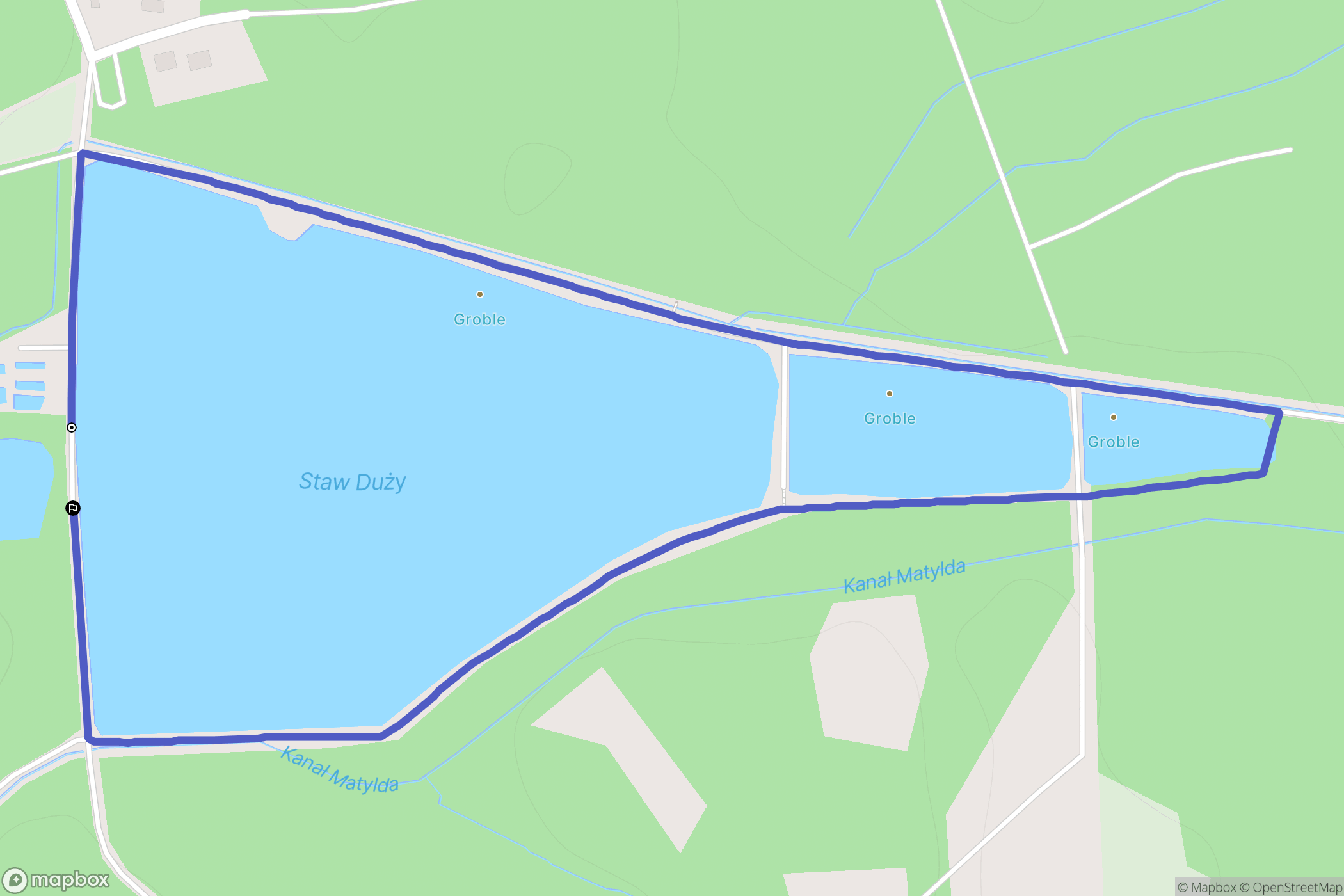 Chrzanów: mapa trasy - Poland